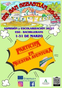 Lee más sobre el artículo ADMISIÓN ESO Y BACHILLERATO CURSO 2026/2027