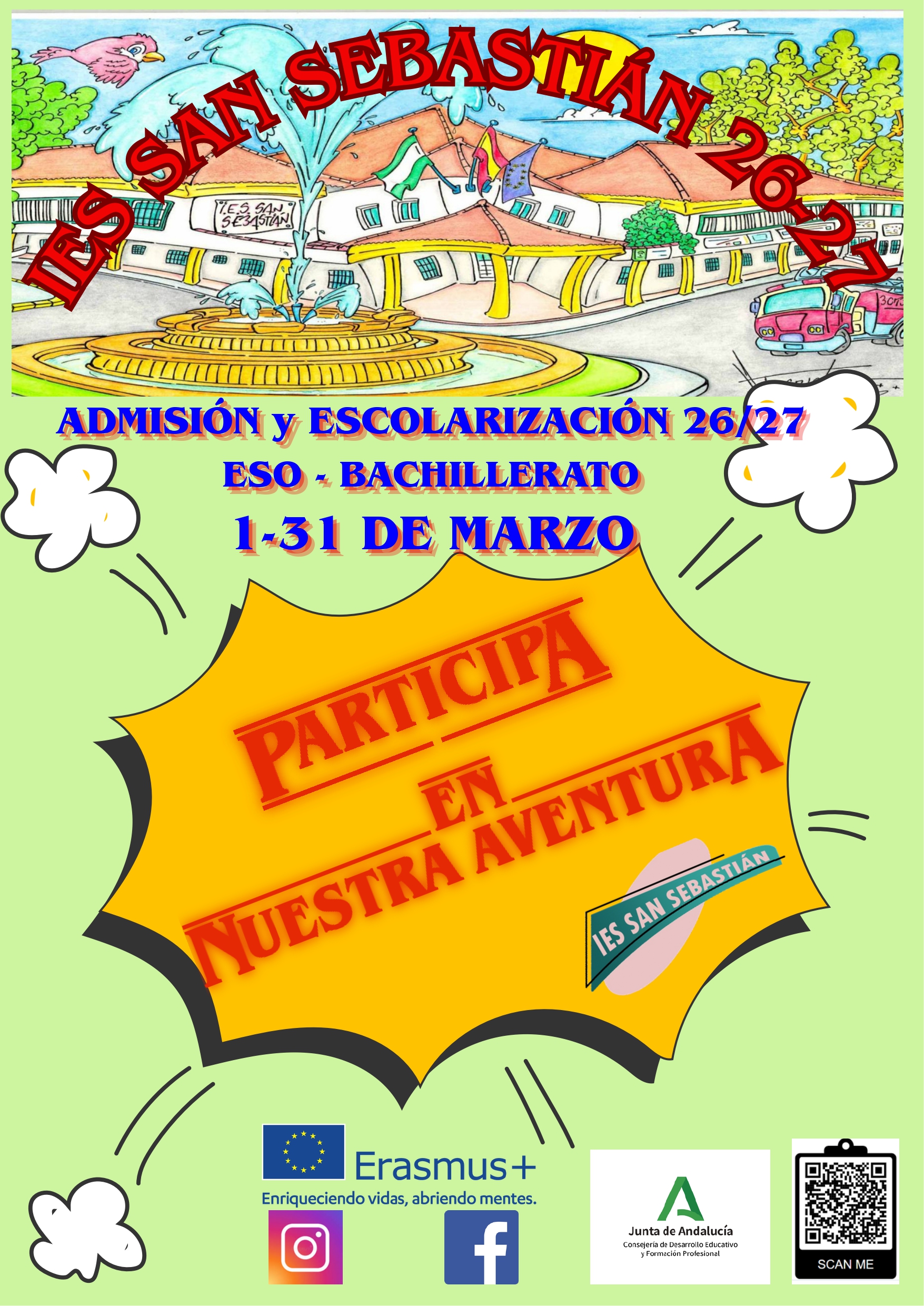 En este momento estás viendo ADMISIÓN ESO Y BACHILLERATO CURSO 2026/2027